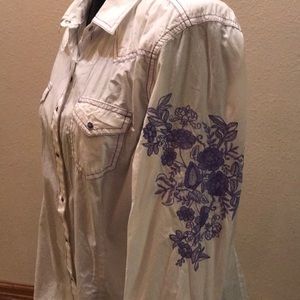 Western style button down shirt